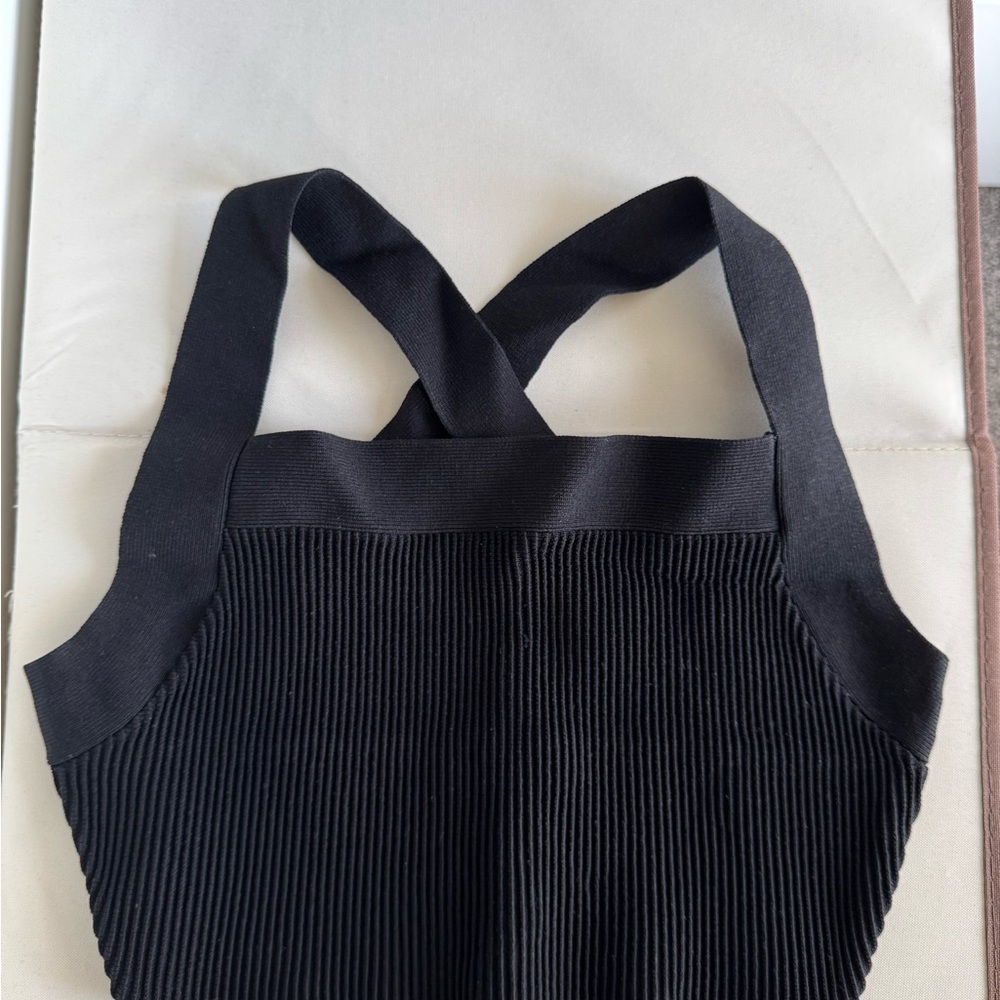 Chic babaton Black Ribbed Tank Top
